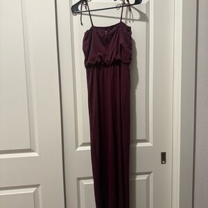 Vintage Burgundy Jumpsuit
